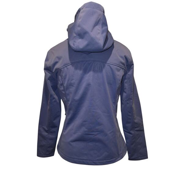 Spyder Women’s Insulated Fitted Hooded All Weather Jacket Cornflower Blue Size S - Picture 3 of 14